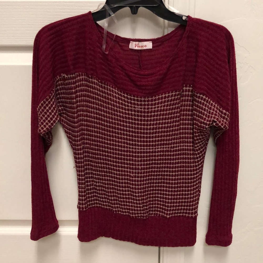 Burgundy sweater